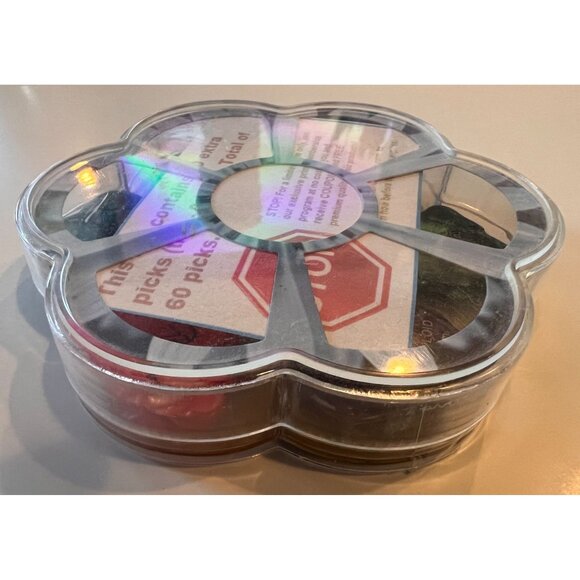 Tanbi Music 60-Count Guitar Picks Set In Flower-Shaped Container UNOPENED - Picture 2 of 6